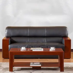 Coffee Table; Mahogany Brown Red Coffee Table for Home Offices