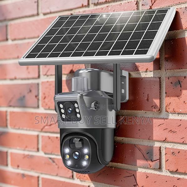 Secure Data Transmission 12mp 4g PTZ Rotating Dual Lens Solar Camera