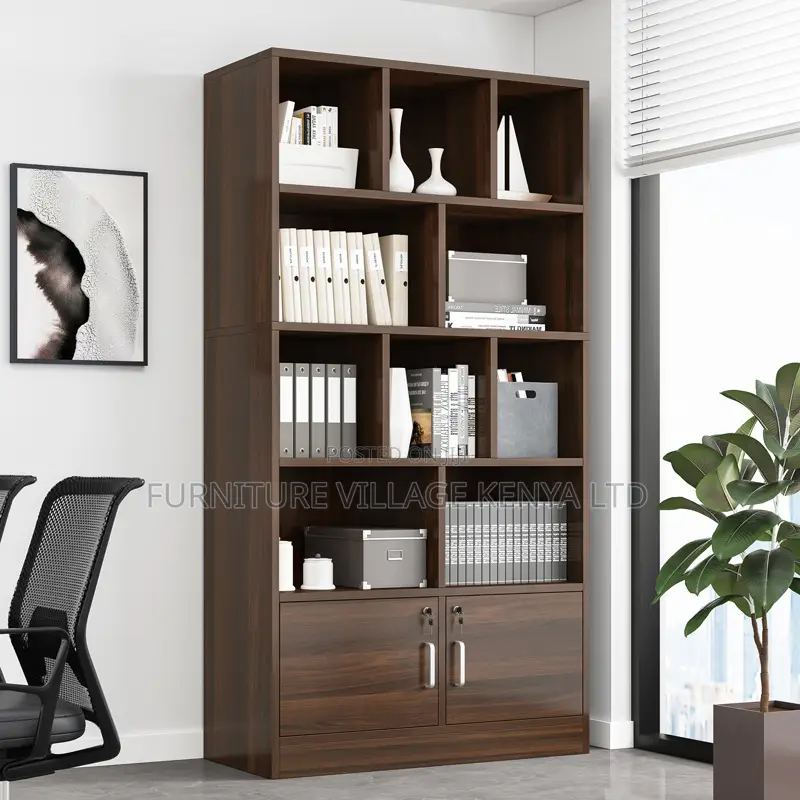Office Bookshelf/Case;Closed Back Storage Office Bookcase