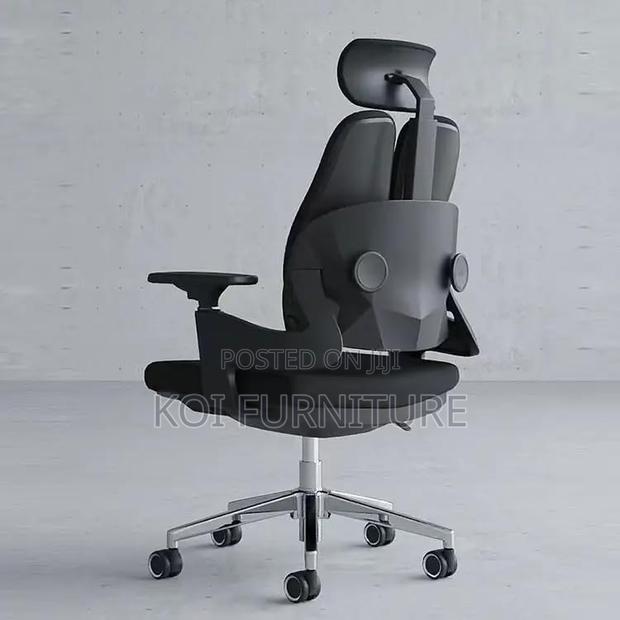 Office Chairs; Modern Orthopedic Chair With Dual Backrest - thumbnail 2