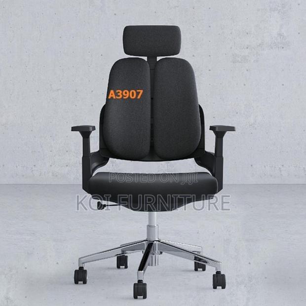 Office Chairs; Modern Orthopedic Chair With Dual Backrest - thumbnail 5