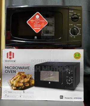 Hanmac 20ltrs Manual Black White Microwave (3 Years Warranty)