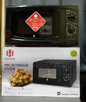 Hanmac 20ltrs Manual Black White Microwave (3 Years Warranty)