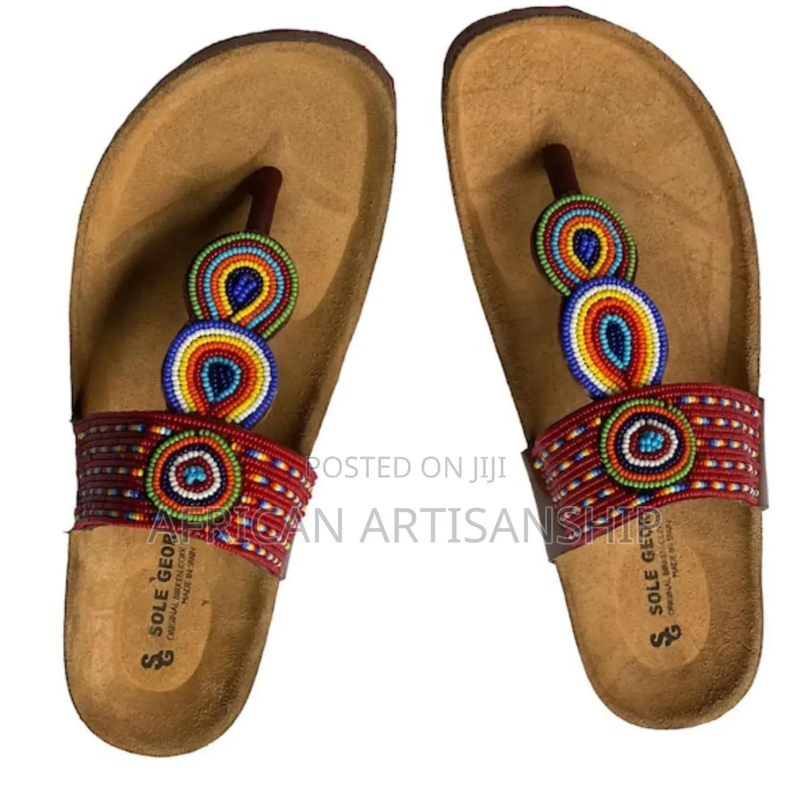 Maasai Crafted Sandals With Beads