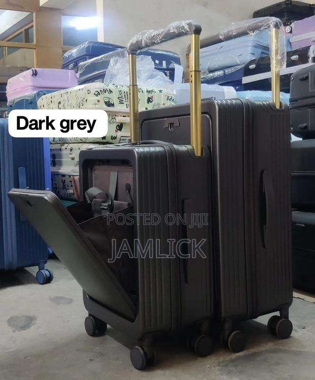 Dark Grey 2pcs Suitcase Set - thumbnail 3