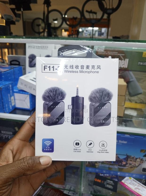 F11-2 Dual Mic System 2.4ghz Noise Reduction 50m Wireless - thumbnail 2