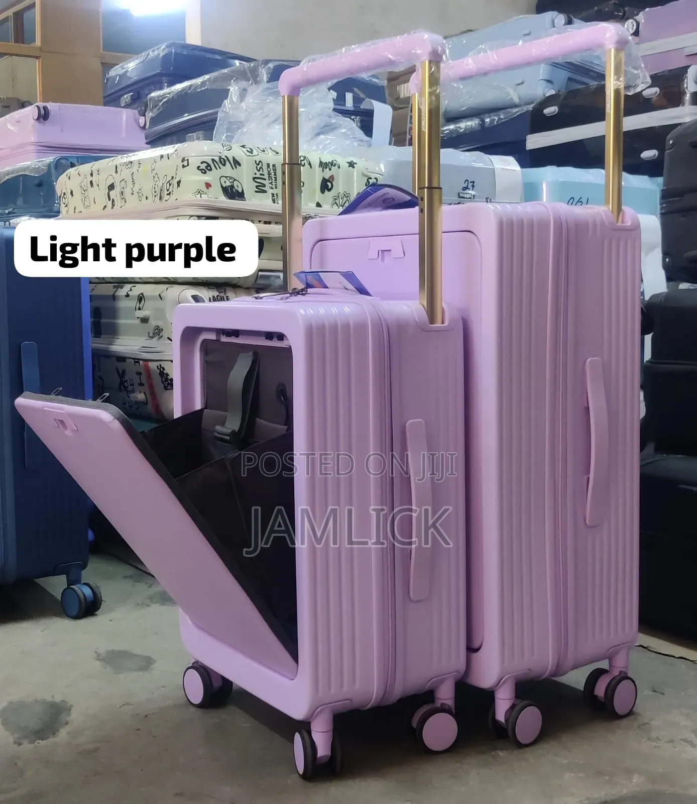 Light Purple 2pcs Suitcase Set