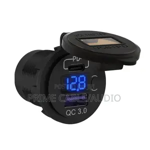 Dual Usb Car Charger Socket Quick Charge 3.0 12v 24v Pd Qc3.0