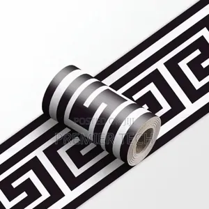 Self Adhesive PVC Stripped Skirting Trim Wall Decorative Border