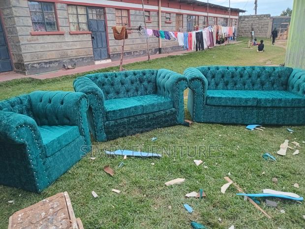 Blue Permanent Sofa Seat - main view