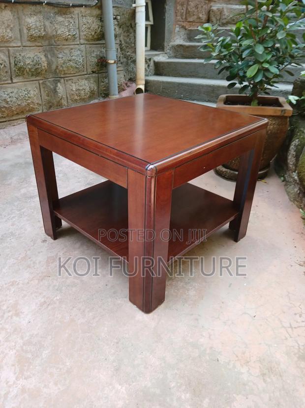 Coffee Table; Square Mahogany Home Office Coffee Table - main view
