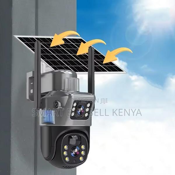 Easy Setup 12mp 4g PTZ Rotating Dual Lens Solar Security Camera - main view