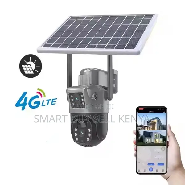 Energy Saving Mode 12mp 4g PTZ Rotating Dual Lens Solar Camera
