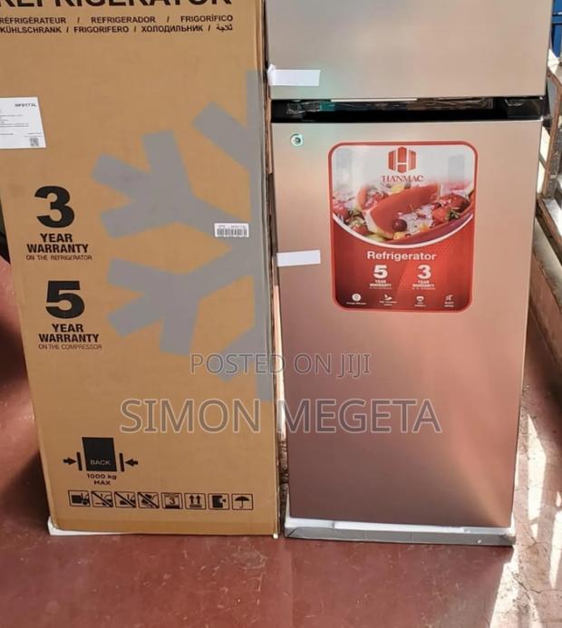 Hanmac 173l Capacity Double Door Refrigerator - main view