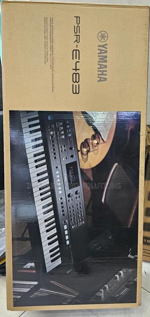 New Model Yamaha PSR E483 Professional Keyboard Complete With Adapter - thumbnail 2