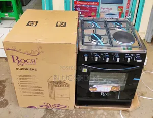*Roch Standing Cooker 60cmx60cm, 3gas+1electric .