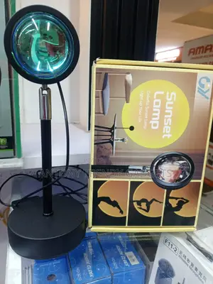 Rgb Sunset Projection Light With Remote For Bedroom & Photos