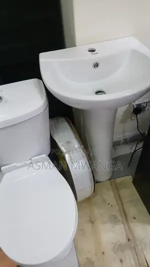 Toilets Set With Washing Basin