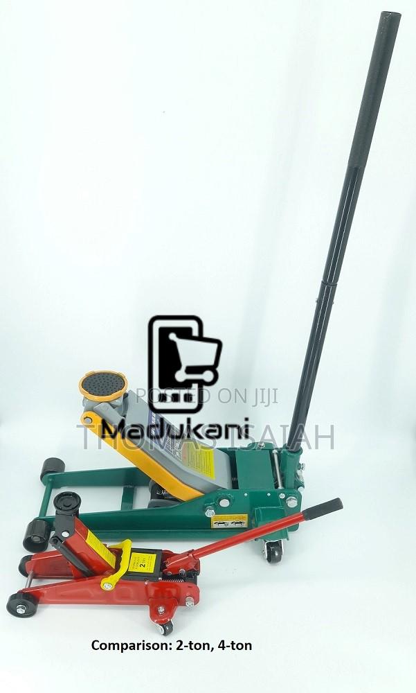 4 Ton Heavy Duty Rapid Lift Trolley Jack With Twin Hydraulic - thumbnail 5