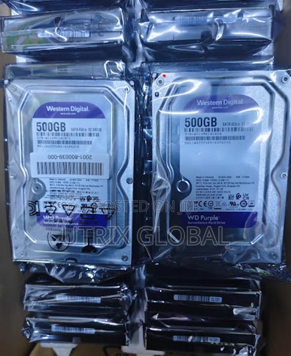 Wd 500gb Surveillance Hard Disk For Cctv Dvr Nvr Recording - main view