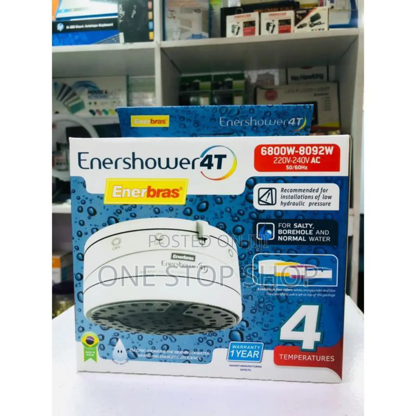 Enershower Instant Shower Head Enerbras 6800w_8092w