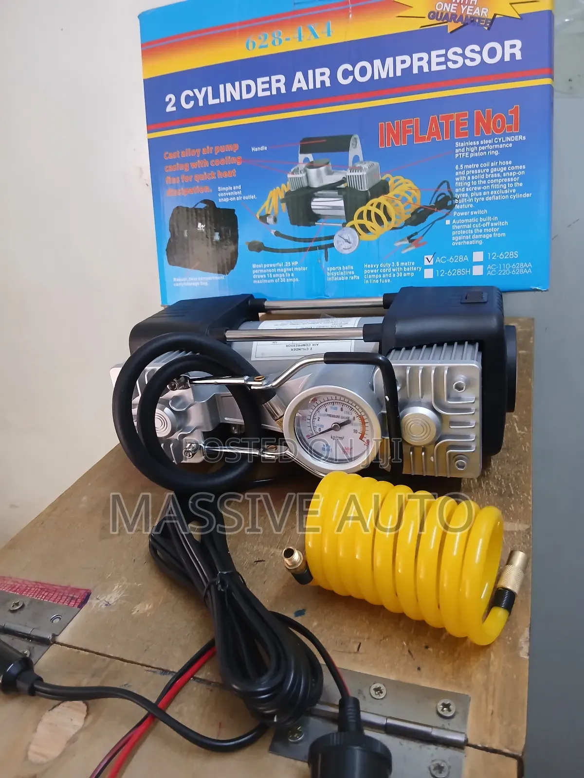 Double Cylinder Air Compressor/ Tire Inflator Compressor