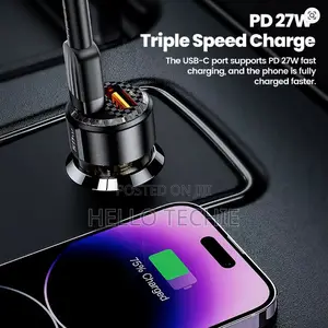 Toocki 60w Car Charger 30w Quick Charge Transparent Case Pd