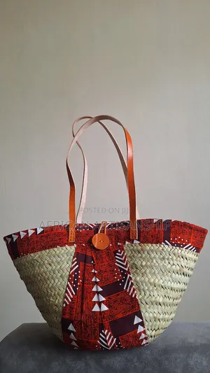 Sisal Kiondo Bags With Kitenge Touch