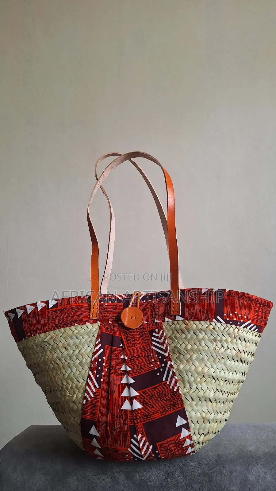 Sisal Kiondo Bags With Kitenge Touch