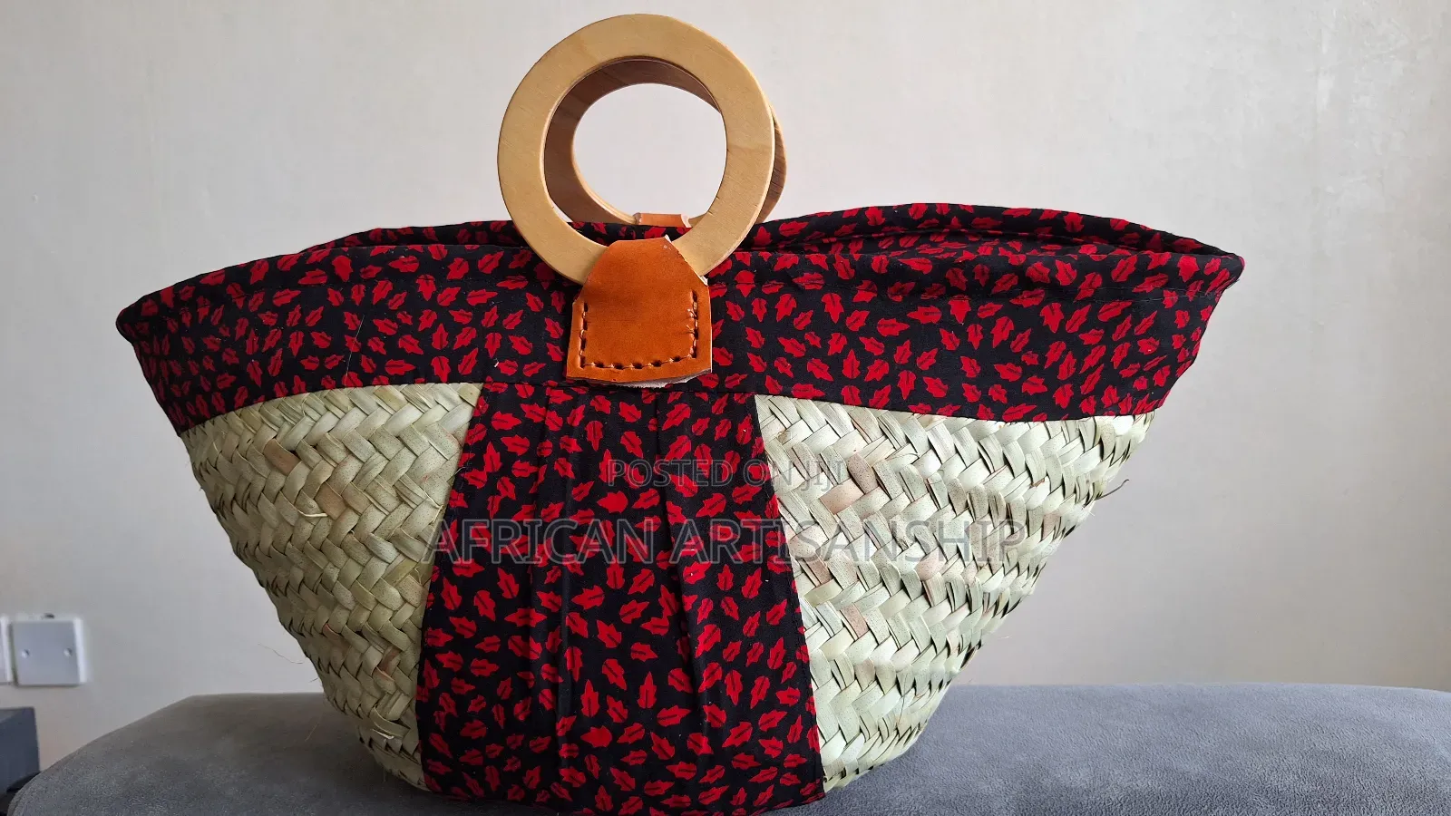 Sisal Kiondo Bags With Kitenge Touch