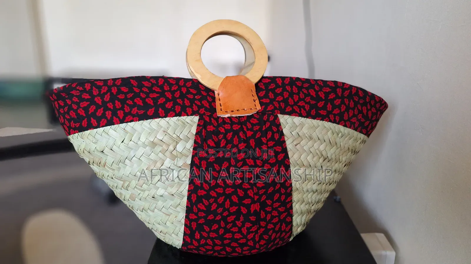 Sisal Kiondo Bags With Kitenge Touch