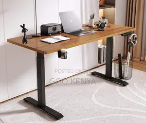 Home Office Desk; Electric Height-adjustable Desk For Computer Use