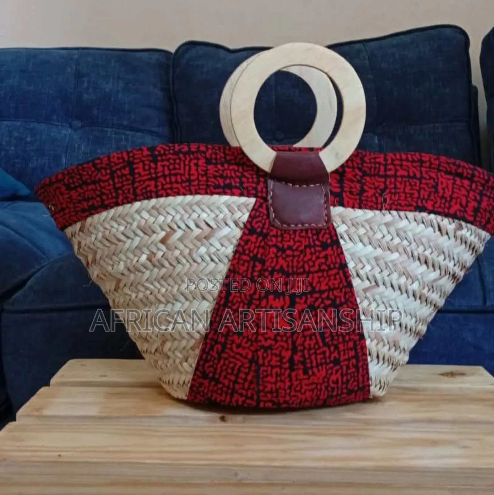 Sisal Kiondo Bags With Kitenge Touch