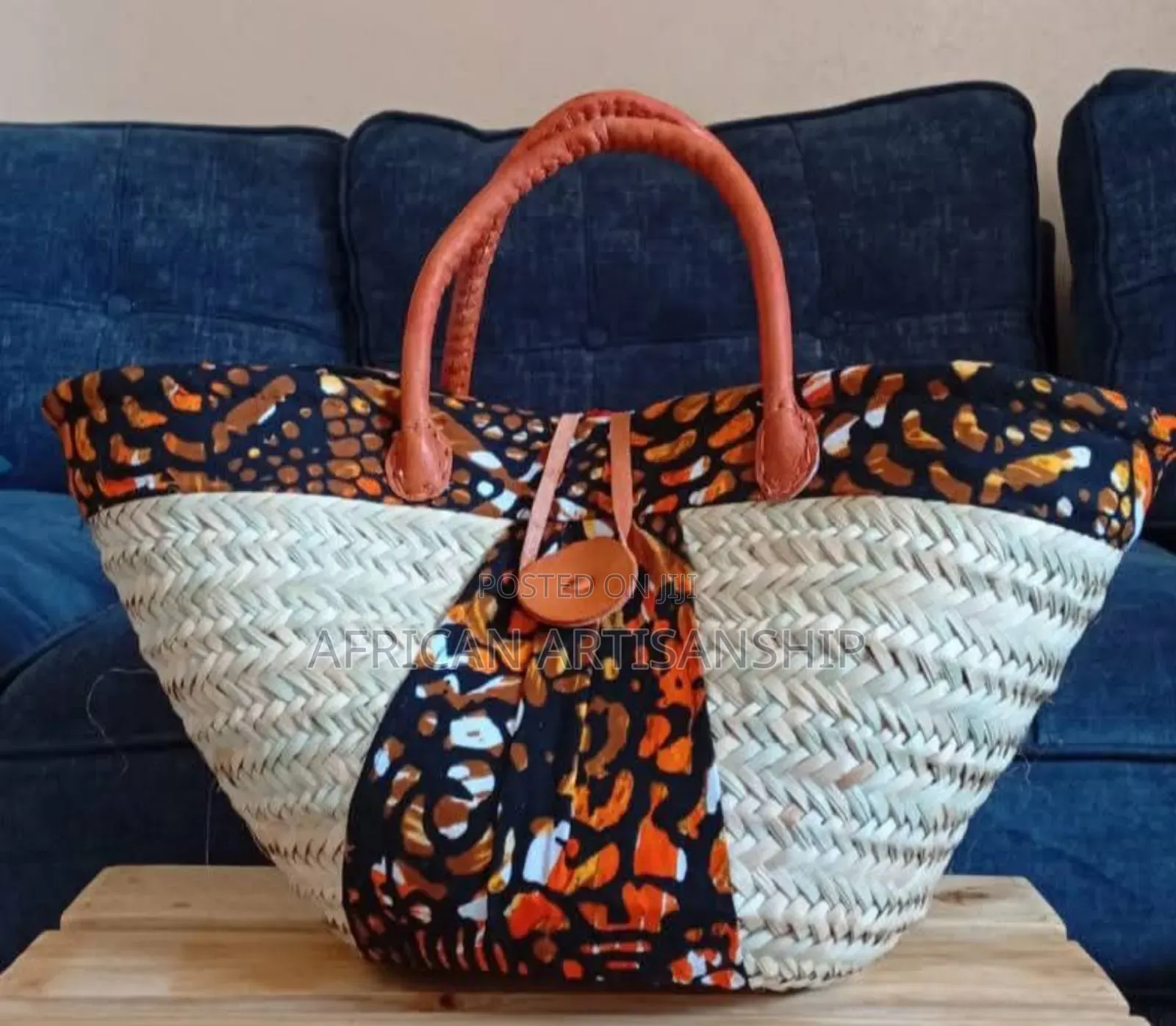 Sisal Kiondo Bags With Kitenge Touch