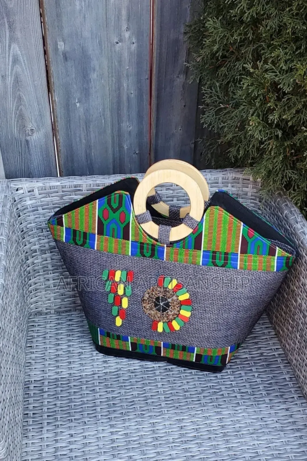 Sisal Kiondo Bags With Kitenge Touch