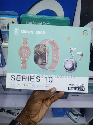 Crown Q500 Series 10 Smartwatch 2.07" Amoled Fitness Tracker