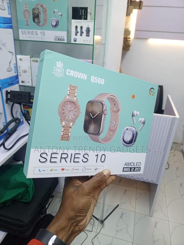 Crown Q500 Series 10 Bluetooth Smartwatch With Health Monitor - thumbnail 4