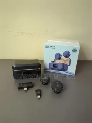 Wireless Dual Microphones Type C and Lightning With Anc