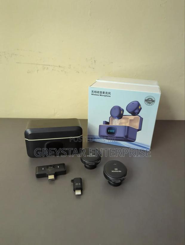 Wireless Dual Microphones Type C and Lightning With Anc