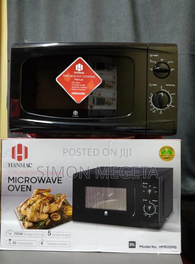 Hanmac 20l Manual Black White Microwave (3 Years Warranty)