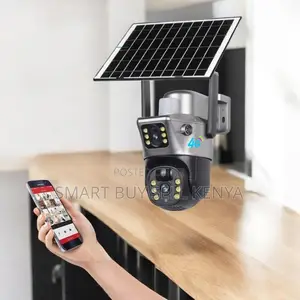 Weatherproof Outdoor 12mp 4g PTZ Rotating Dual Lens Solar CCTV Camera