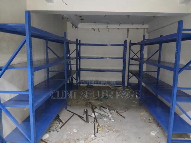 Blue Industrial Shelving / Industrial Shelves - main view