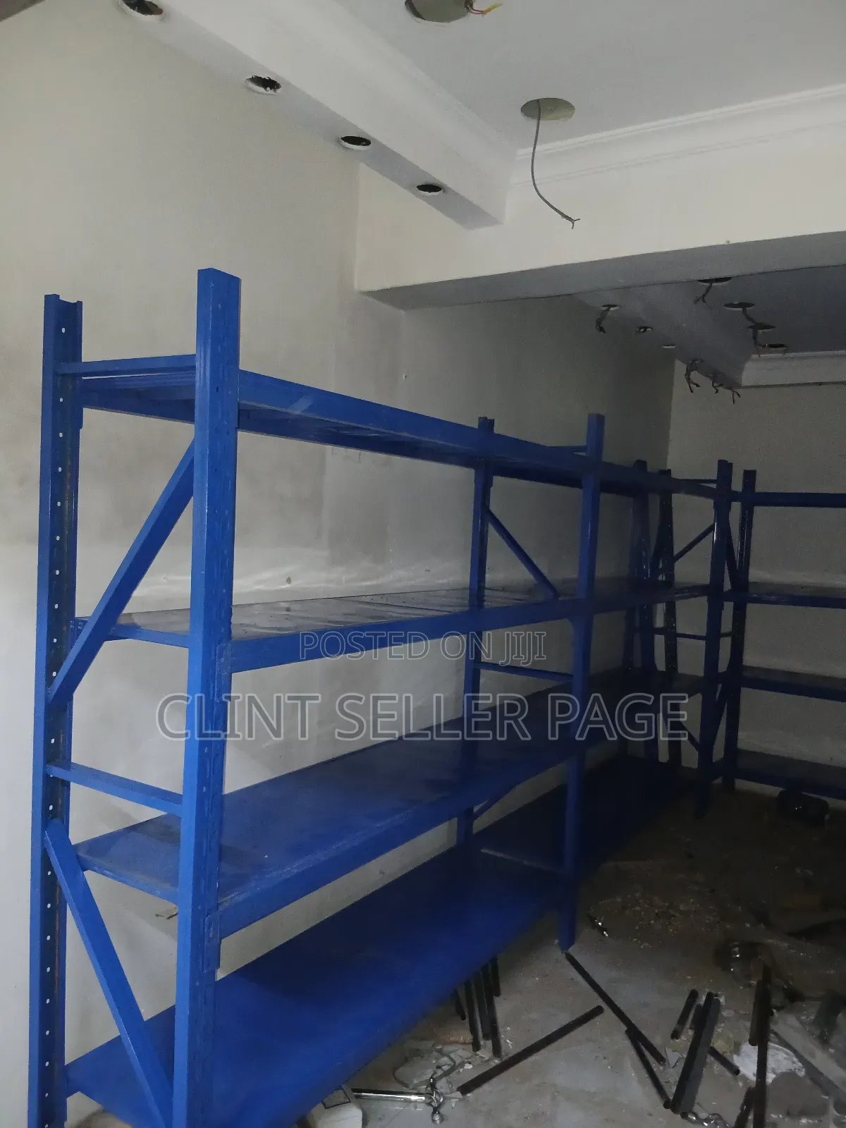 Blue Interlocking Shelves
