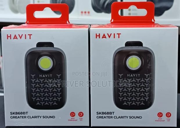 Havitclip On Speaker With Flashlight Sk868bt