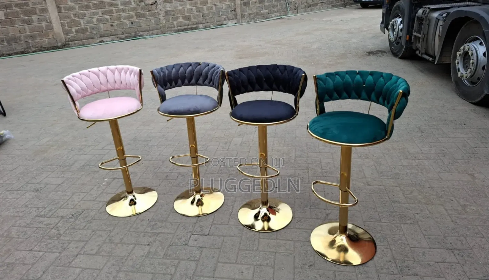 Velvet Bar Stools .