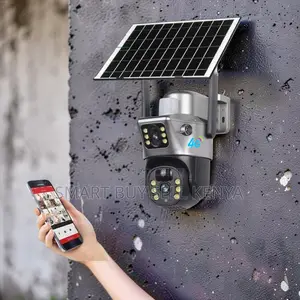 Outdoor Protection 12mp 4g PTZ Rotating Dual Len Solar Security Camera