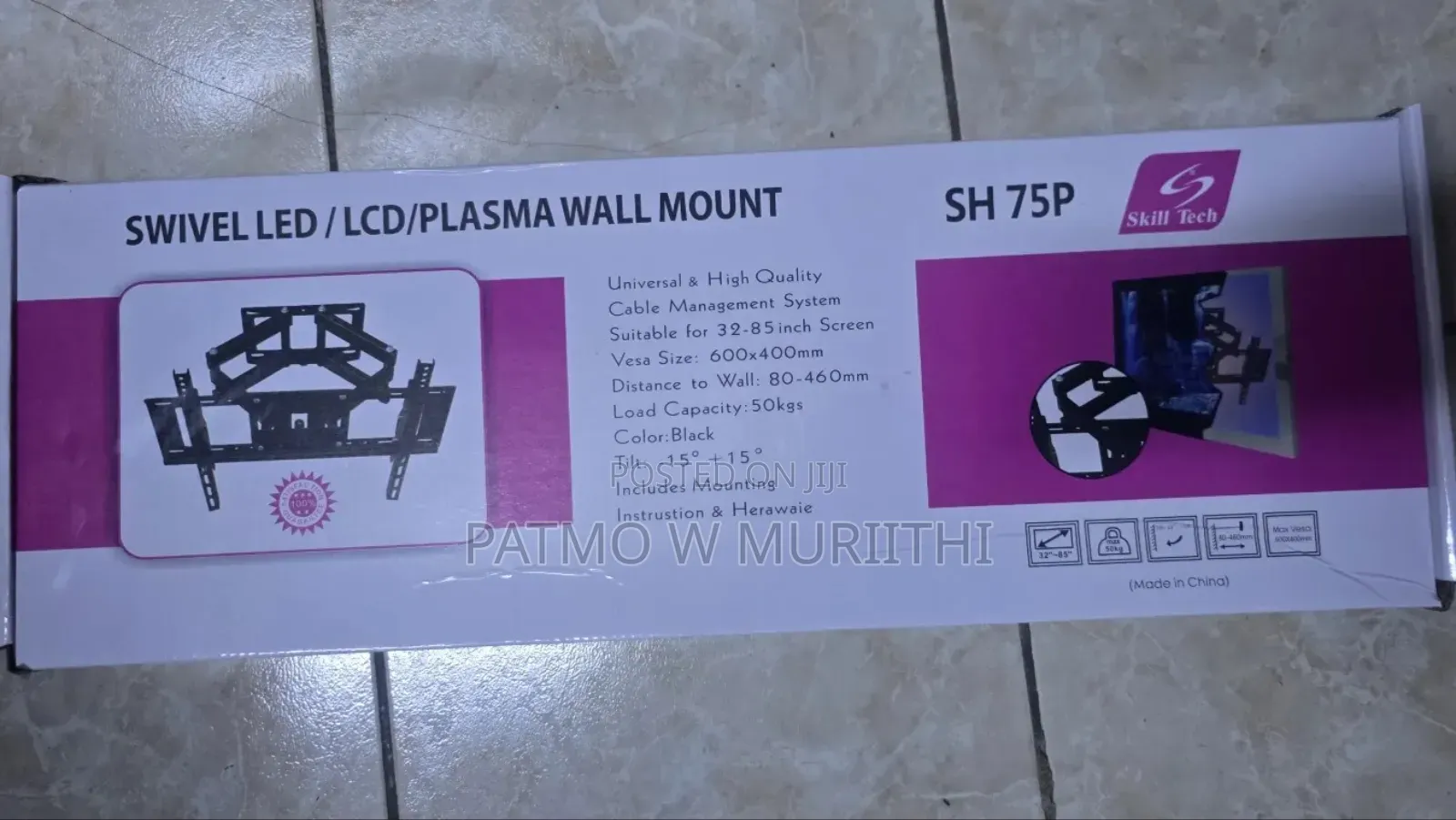 Tv Wall Mount Bracket Double Arm Sh 75p 32inch-85inch