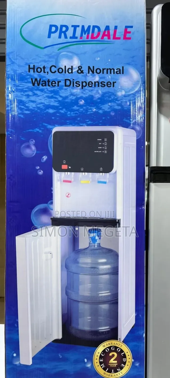 3-Tap Water Dispenser (Bottom Load) – Hot, Cold Normal Flow.