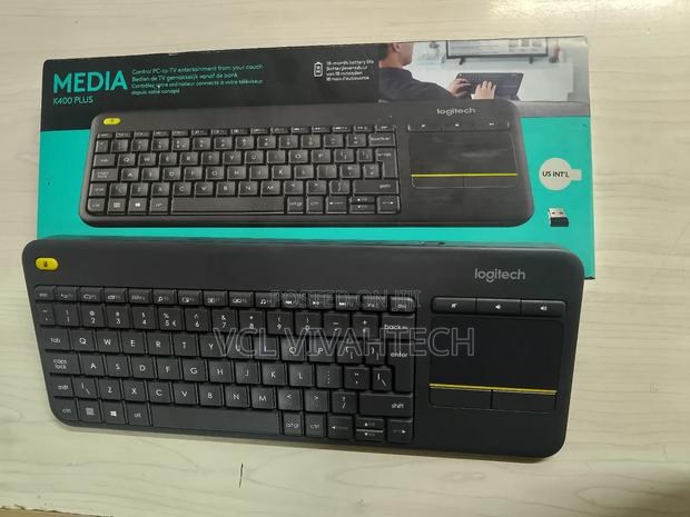 Logitech Plus Wireless Touch Keyboard Dark - main view