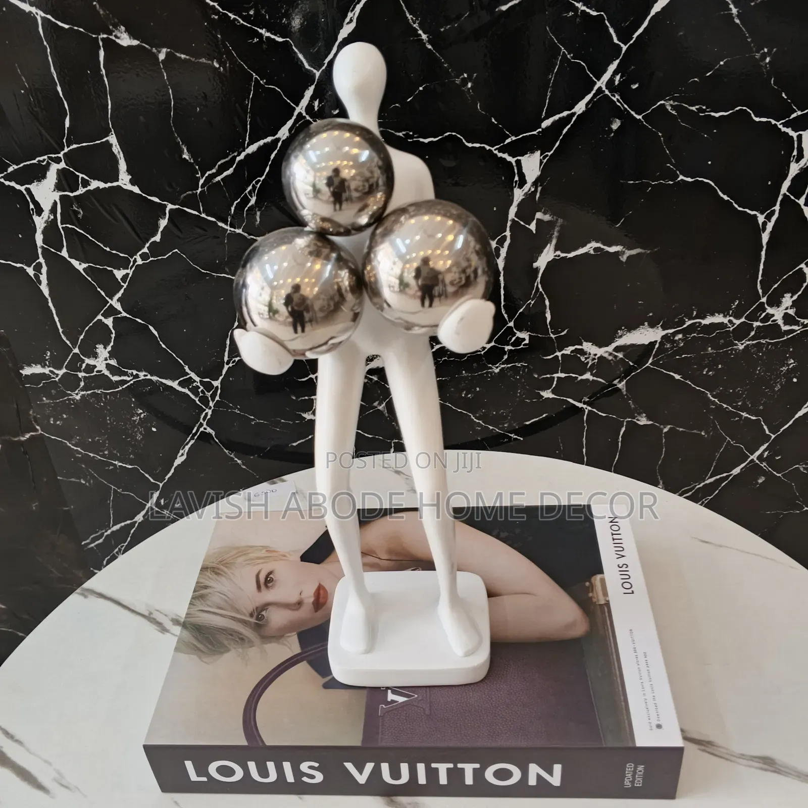 Decorative Human Figurine With Balls .